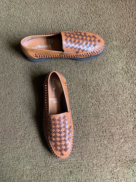 Stag Hill Other - Stag Hill Size 9 Men’s Woven Slip-On Loafers in Tan